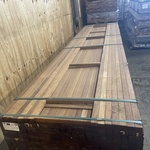 Ca. 359x Guyana Teak Latten Geschaafd, 27x40mm, lengte 395cm